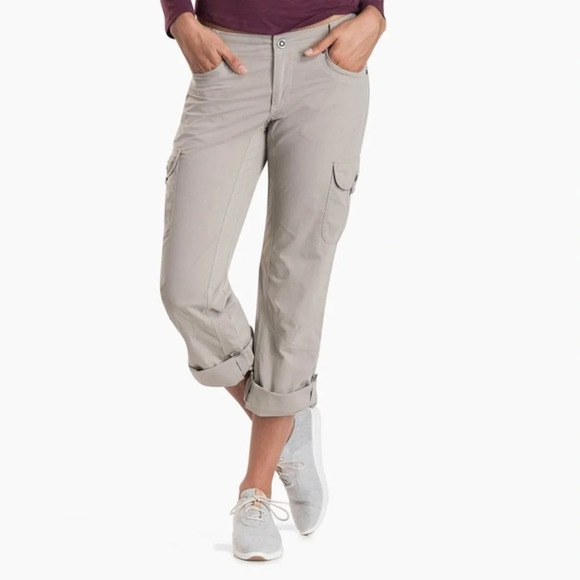 KUHL Splash Roll Up Hiking Pants Women 6 reg tan - Picture 1 of 15